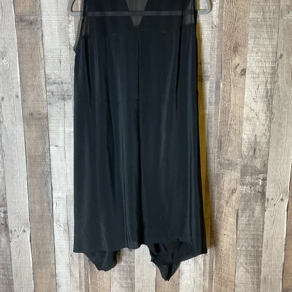 All Saints 100% Silk Zipper Front Little Black Dress - Picture 8 of 8